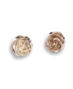 Romantic Rose Earrings Ear Studs - sterling silver