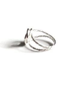 3-Circle Ring with Split Rope Shank