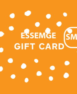 gift cards by Essemgé - white 'Gift Card' against dotted orange background