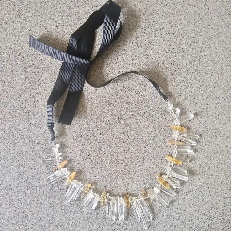 Rock Crystal Icicle Necklace - Essemgé Designer Jeweller