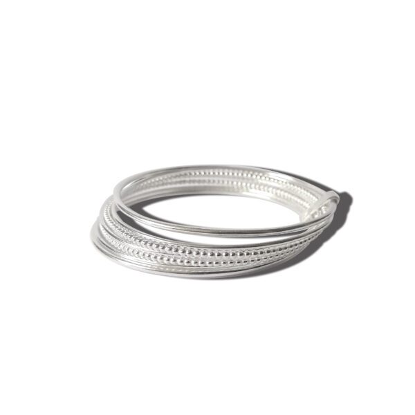 Silver-Semainier-Bracelet - on white background