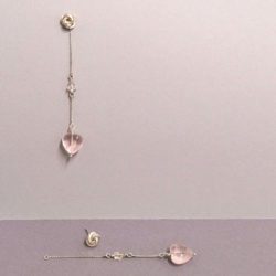 Long Rose quartz Earring Enhancers by Essemgé