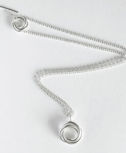 Modern Rose Chain Necklace by Essemge - on white background