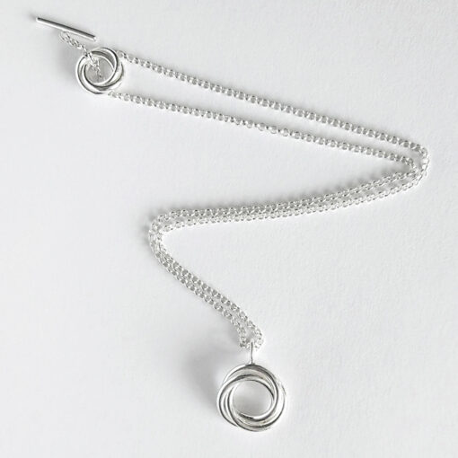 Modern Rose Chain Necklace by Essemge - on white background