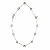 Torus Modular Necklace by Essemgé - silver necklace pictured extended with matching bracelet
