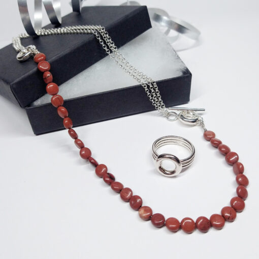 Torus Necklace Ring Set by Essemgé