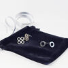 Celtic Silver Stud Earrings set by Essemgé