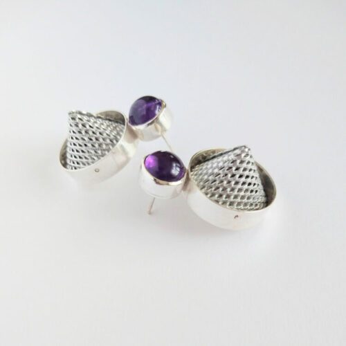 Mesh-and-Amethyst-Cocktail-Earrings-by-Essemgé