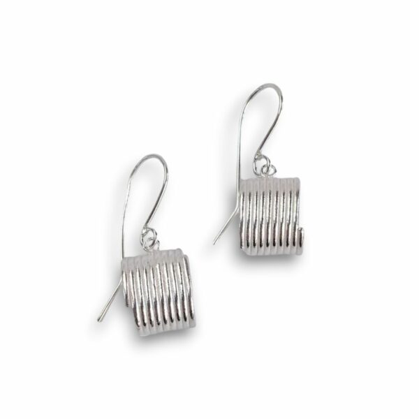 Oval Coil Dangle Earrings by Essemgé
